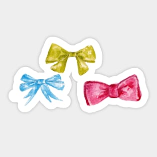 watercolor bow Sticker